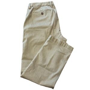 Tommy Bahama Pants Mens 36x29 Beige Cotton Stretch Straight Leg Twill Chino Soft